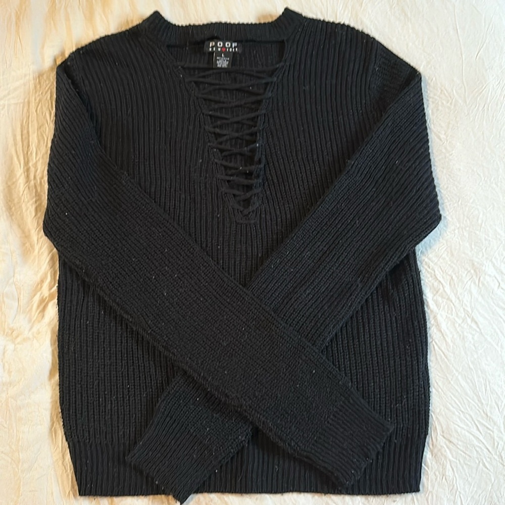 Black fashion sweater